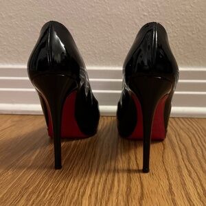 Christian Louboutin Paris Simple 120 mm Simple Pump Black Patent Leather